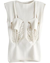 Rick Owens - Maglia Tanja Top "Natural" Ro02E4664 Kwvhwp 21" - Lyst