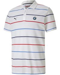PUMA - Bmw Motorsport Striped Polo 596100 02" - Lyst