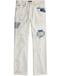 Polo Ralph Lauren - Heritage Straight Novelty Repair Rigid Denim "Byrdcliffe" 710P08163001" - Lyst