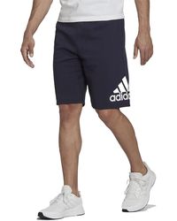 adidas - Essentials Fleece Big Logo Shorts "Legend Ink H55329" - Lyst