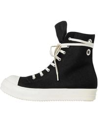 Rick Owens - Concordians Overdyed Denim High Top Sneakers Milk" Du02E7800 Does1 911" - Lyst
