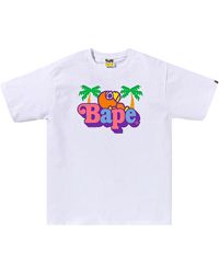 A Bathing Ape - Colors Milo College Summer T-Shirt 2L30 110 010" - Lyst
