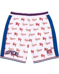 Supreme - Mitchell & Ness Monogram Basketball Short "Ss26 - Lyst