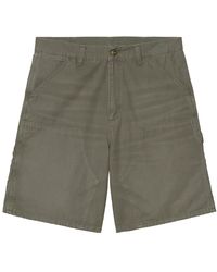 Carhartt - Double Knee Shorts "Leaf Stone Canvas" I036483 11 4O" - Lyst