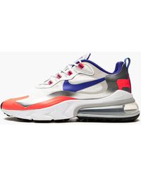 Nike Air Max 270 React By You Custom Shoe in Red | Lyst