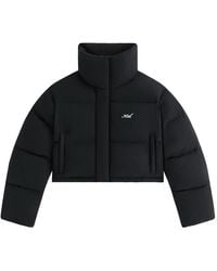 Kith - Shae Cropped Denim Puffer Jacket "Washed" Khw010145 027" - Lyst
