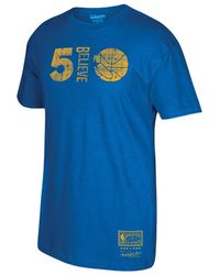 Mitchell & Ness - Believe T-Shirt "Nba Golden State Warriors" Bmtrba18251 Gswroya" - Lyst