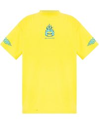 Balenciaga - Burning Unity T-Shirt 787349 Tqvw7 7411" - Lyst