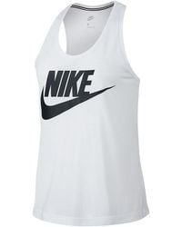 Nike - Sportswear Essential Tank Top 831731 100" - Lyst