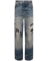 Amiri - Hockey Logo Jeans "Vintage" Aw23Mdf004 875" - Lyst