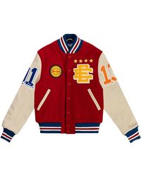 Eric Emanuel - Ee Varsity Letterman Wool/Leather Jacket Ee828" - Lyst