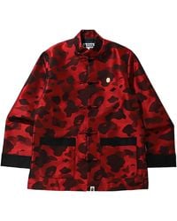 A Bathing Ape - Color Camo Padded Chinese Jacket 1H20 140 003" - Lyst