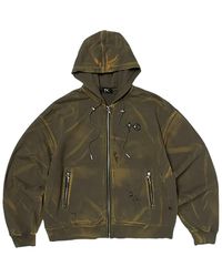 THUG CLUB - Tc Two-Tone Washed Zip-Up Hoodie Tc26Ss0402" - Lyst