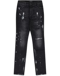RTA - Clayton Distressed Paint Skinny Jeans Mh24D623 B1182Chspl" - Lyst