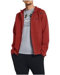 Under Armour - Unstoppable Fleece Full-Zip Sweatshirt 1379806 840" - Lyst