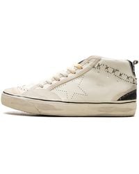 Golden Goose - Mid Star Vce Leather Upper With Trims And Stars Skate Star Embroidery Wave Vintage Leather Spur - Lyst