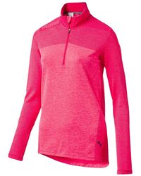 PUMA - Evoknit Seamless 1/4 Zip Jacket "Peach Heather" 574645 02" - Lyst
