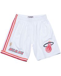 Mitchell & Ness - Swingman Shorts Home "Nba Heat 96-97" Smshgs18238 Mhewhit96" - Lyst