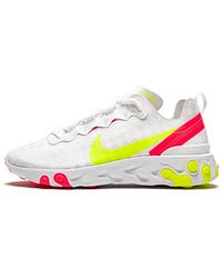 Nike React Element 55 White Game Royal Habanero Red For Men Lyst Nike React Element 55 White Game Royal Habanero Red For Men Lyst