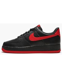 black air force red bottom