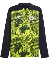 PUMA - Mcfc Prematch 1/4 Zip Top 777579 14" - Lyst