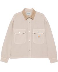 Carhartt - Prescott Shirt Jacket "String Leather Garment Dyed" I036484 3Vy Gd" - Lyst