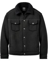 UGG - Janson Fluff Jacket Ii 1171455 Blk" - Lyst