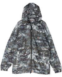 A Bathing Ape - Multi Pixel Camo Mesh Hoodie Jacket 001Ljm301008Mblk" - Lyst