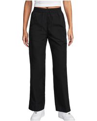 Nike - Windrunner High-Waisted Woven Open-Hem Trousers Fv7655 010" - Lyst