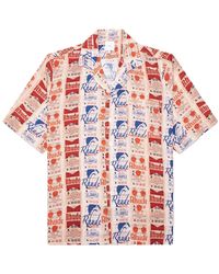 Rhude - Voyage De Silk Shirt Rhss24Sr101741080108" - Lyst