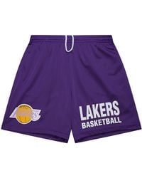 Mitchell & Ness - Gameday Mesh 7In Shorts Vintage Logo "Nba Lakers" Pshr6914 Lalyyppppurp" - Lyst