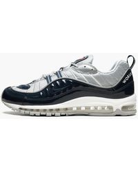 air max 98 white black