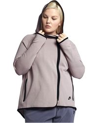 Nike - Tech Fleece Full Zip Cape Hoodie "Rose Ah3969 684" - Lyst