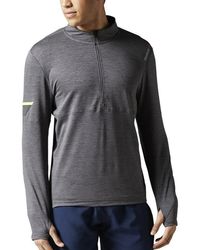 Reebok - One Series Running Long Sleeve 1/2 Zip "Ash" Ax9353" - Lyst
