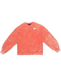 Nike - Flight Washed Crewneck Sweatshirt "Lobster" Dq4601 605" - Lyst