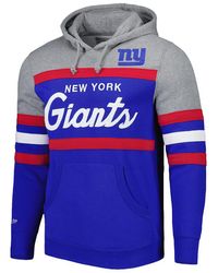 Mitchell & Ness - Nfl Head Coach Hoodie Giants "Royal- Fphd6293 Nygyyppprygy" - Lyst