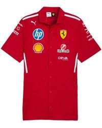 PUMA - Scuderia Ferrari 2025 Team Shirt "Dark Cherry" 763943 01" - Lyst