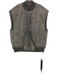 Rick Owens - Jumbo Sl Flight Padded Sleeveless Bomber Vest "Dark Dust" Du02F6771 Nbfd 78" - Lyst