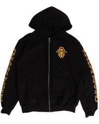 Chrome Hearts - Dagger Logo Zip-Up Hoodie Chrm0820" - Lyst