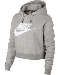 Nike - Sportswear Rally Cropped Hoodie Aq9965 050" - Lyst