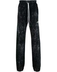 Amiri - Cracked Dye Logo Sweatpants Ps23Mjl026 001" - Lyst