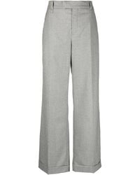 Brunello Cucinelli - Wool Wide Leg Trousers "Pearl" Brun2658" - Lyst