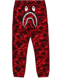 A Bathing Ape - Color Camo Shark Sweatpants 1M30 152 009" - Lyst