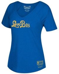 Mitchell & Ness - Nba Love The Bay V-Neck T-Shirt "Golden State Warriors - Lyst