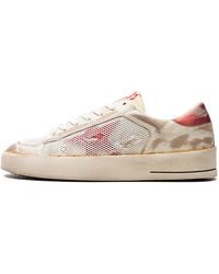Golden Goose - Stardan Leather Upper With Net Laminated Leather Star And Heel Leather Toe Gmf00128.F003534.10350" - Lyst