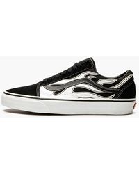 Vans Rubber Neon Flame Old Skool Shoes in Black,Green (Green) for Men | Lyst