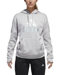 adidas - Athletics Badge Of Sport Camo Print Hoodie Cx5128" - Lyst