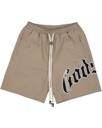 GODSPEED NEW YORK - Og Logo Nylon Shorts "Sand" Gs389" - Lyst
