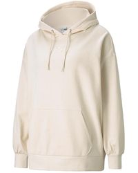 PUMA - Classics Oversized Hoodie "Ivory" 530412 99" - Lyst