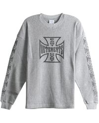 Vetements - Big Biker Cross Waffle Long-Sleeve Top Mh27Ls264G" - Lyst
